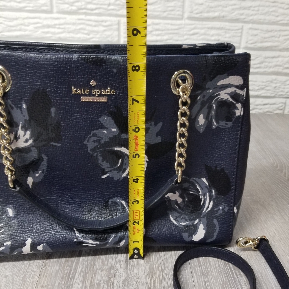 πHPπKate Spade Briar Lane Night Rose Meena Satchel - Picture 15 of 16